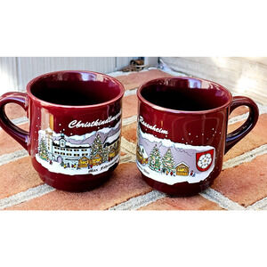 Set of 2 Christkindlmarket Mug Munich Germany Coffee Cups